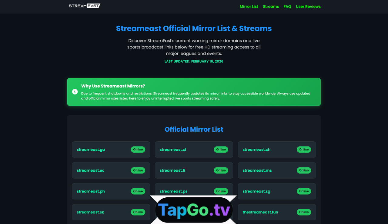 StreamEast - TotalSportek Alternative for Football